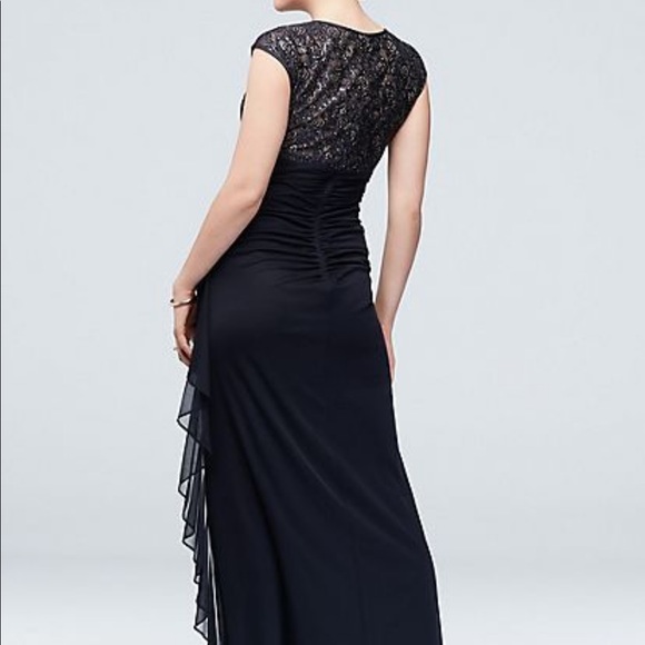 Navy blue formal dress front sexy keyhole 💙 - Picture 2 of 6